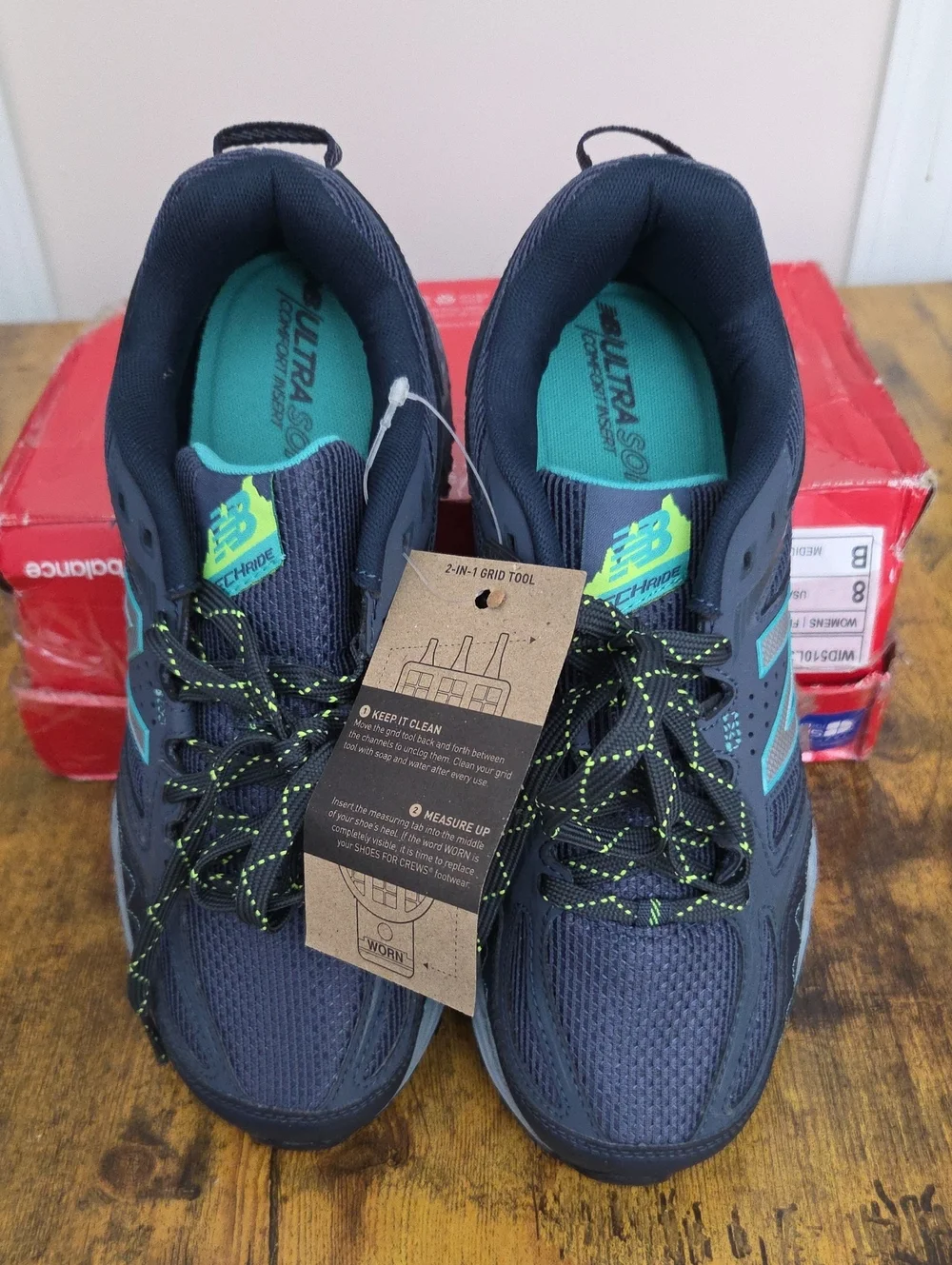 New‎ Balance 510v3 Trail Running Shoes Black Gray Teal NEW